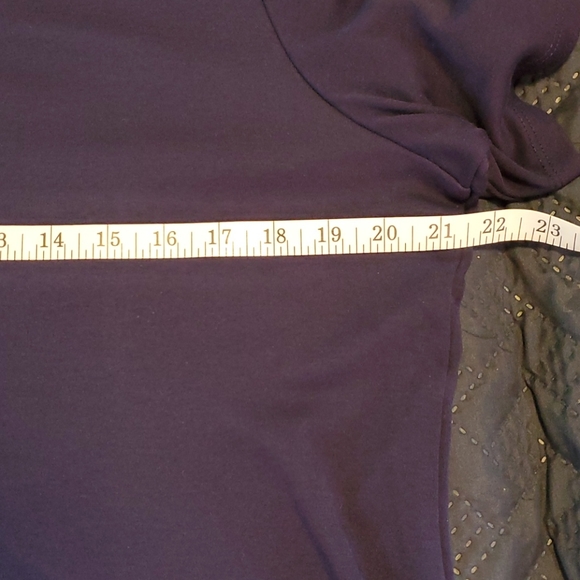 🔥$5 SALE! Allison Daley navy t-shirt sz Large petite - Picture 6 of 8